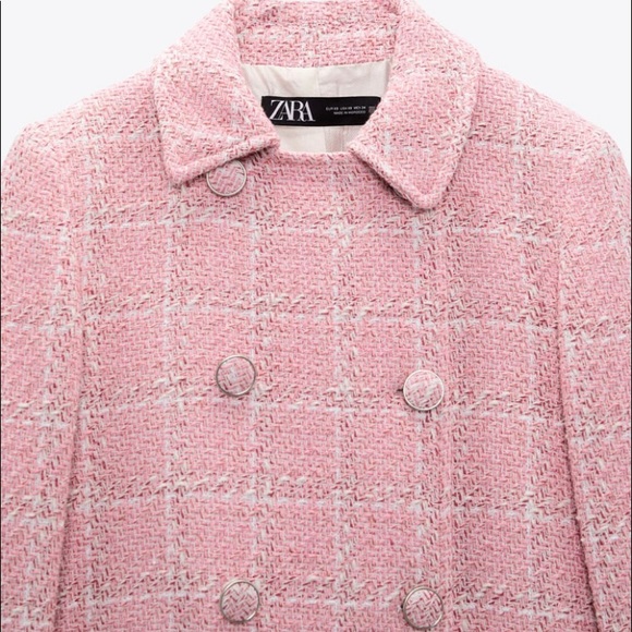 TEXTURED PLAID COAT || ZARA || YKCLOSET - Picture 8 of 10